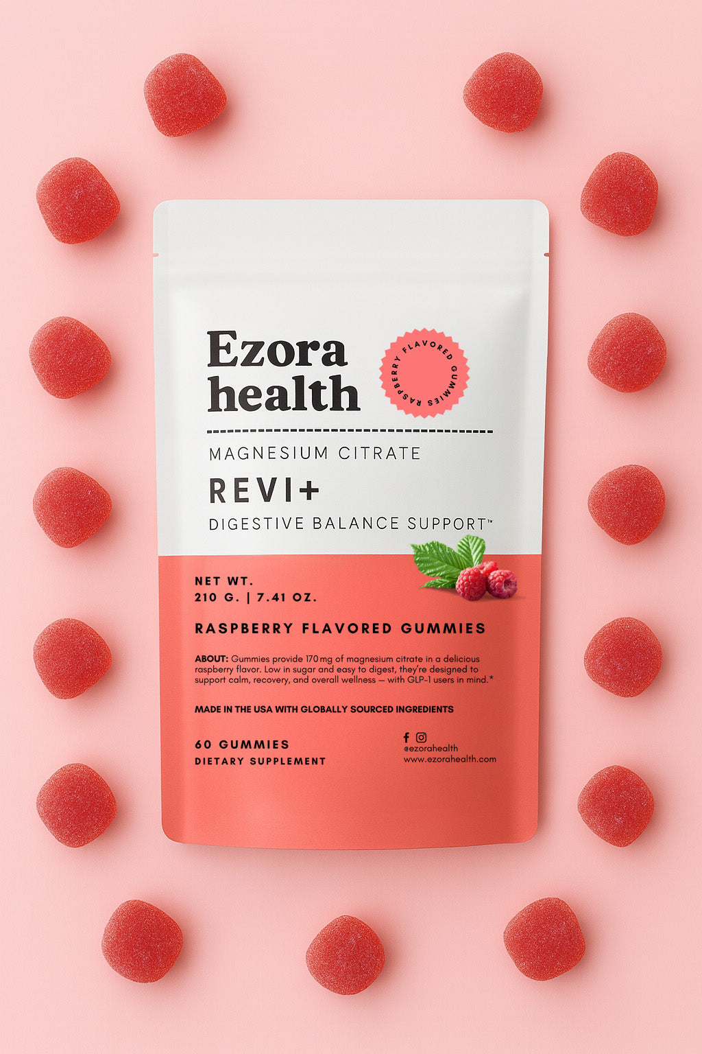 Revi+ Magnesium Gummies for Sleep & Recovery
