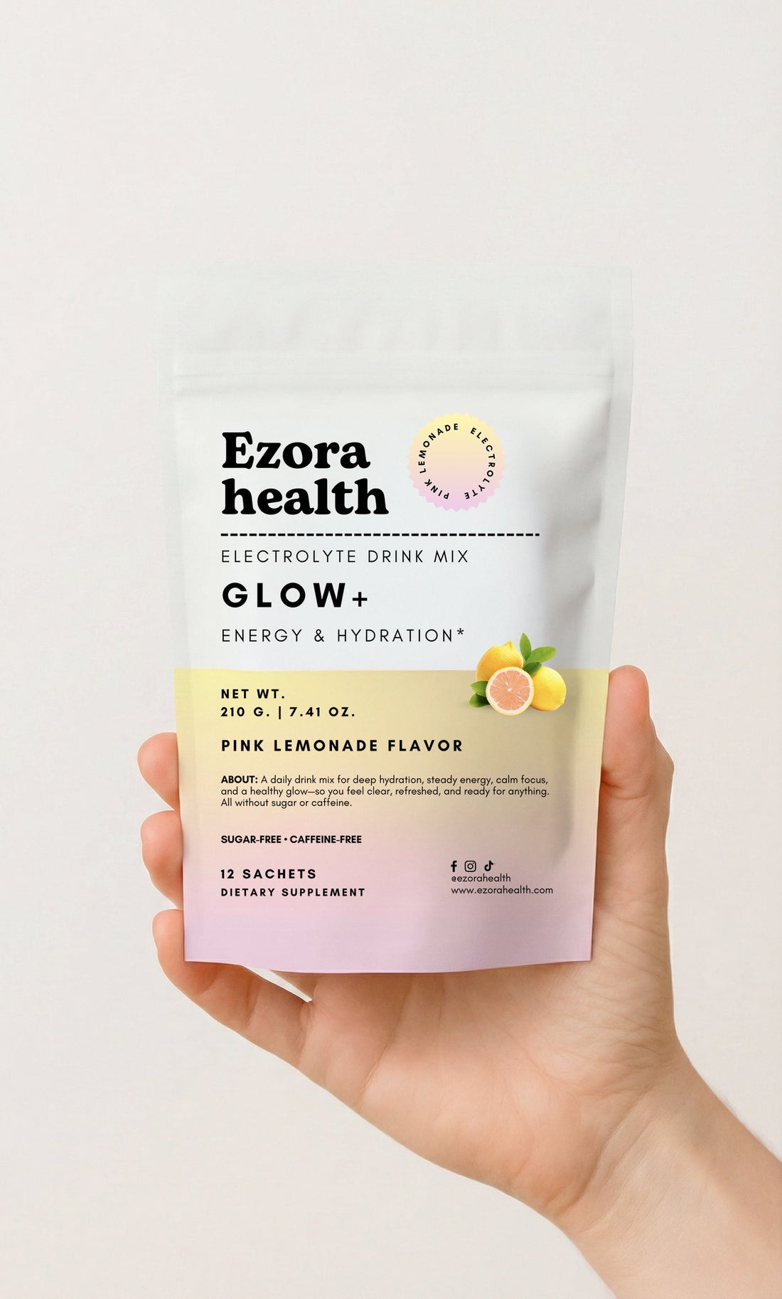 GLOW+ by Ezora Health pouch — a complete alternative to LMNT for women